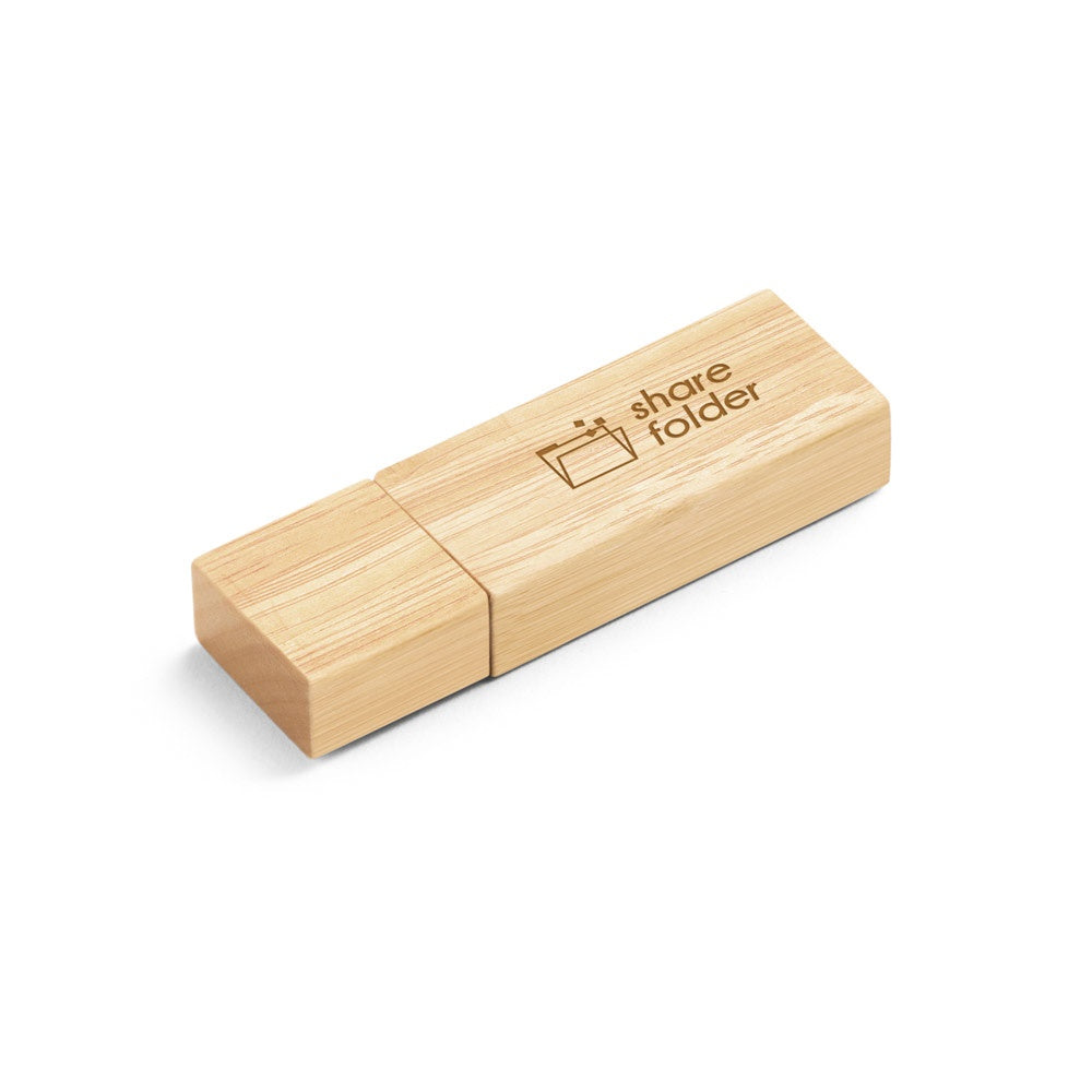 VENTER 8GB promotional USB drive in light natural with custom logo branding