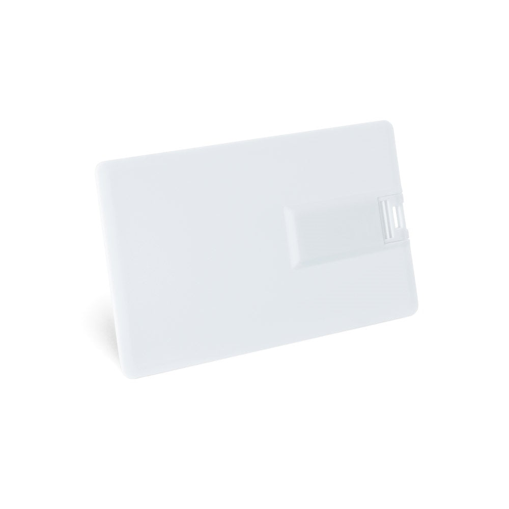 WALLACE 8GB promotional USB drive in white with custom logo branding