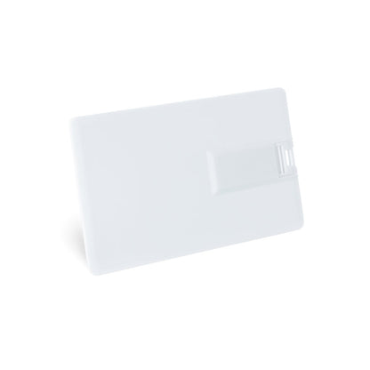 WALLACE 8GB promotional USB drive in white with custom logo branding