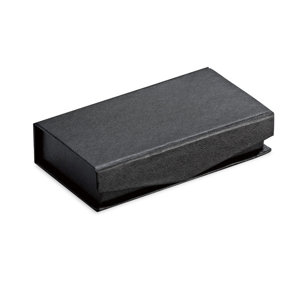 BRAGG 8GB promotional USB drive in black (gift box packaging) with custom logo branding