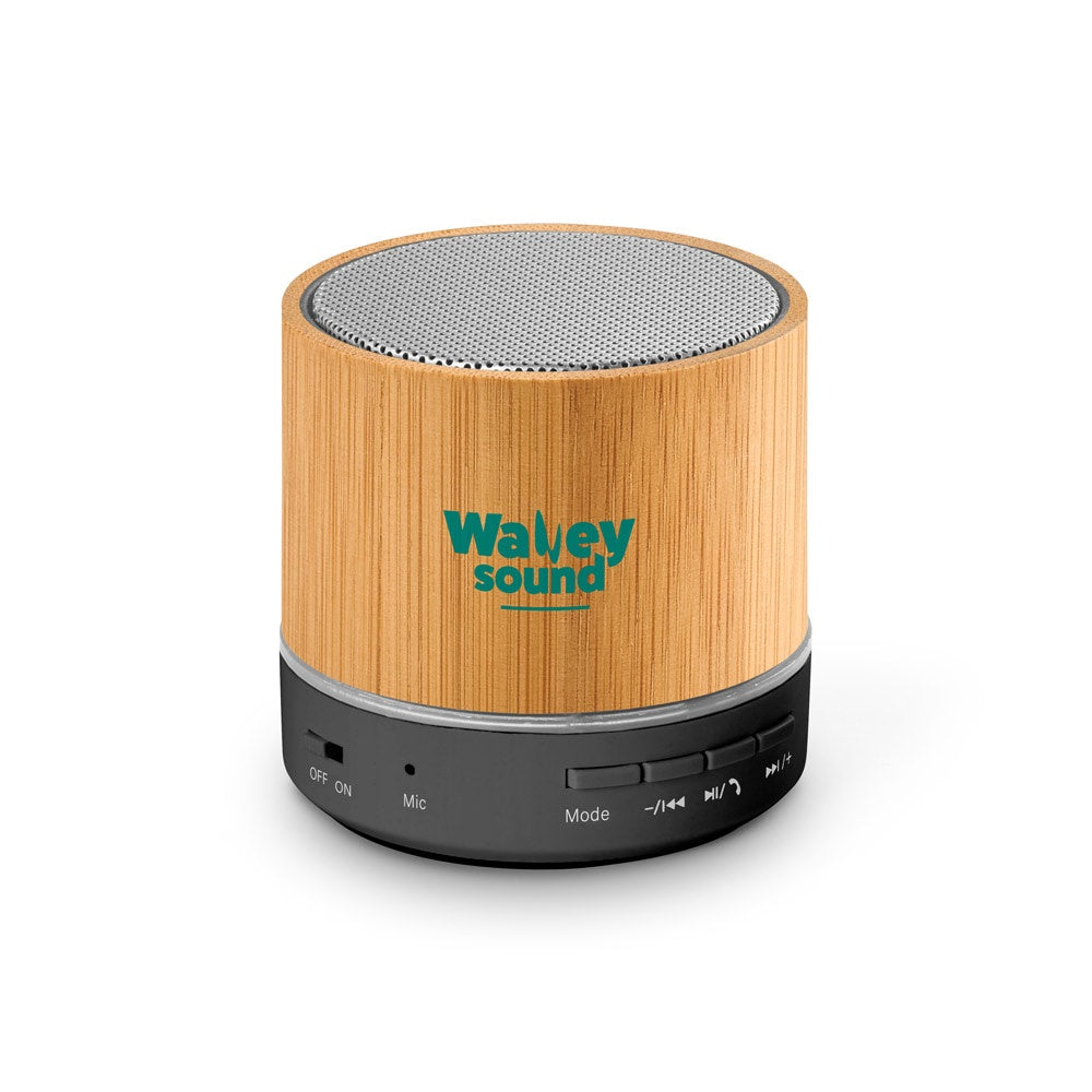 RE-GLASHOW promotional speaker in natural with custom logo branding