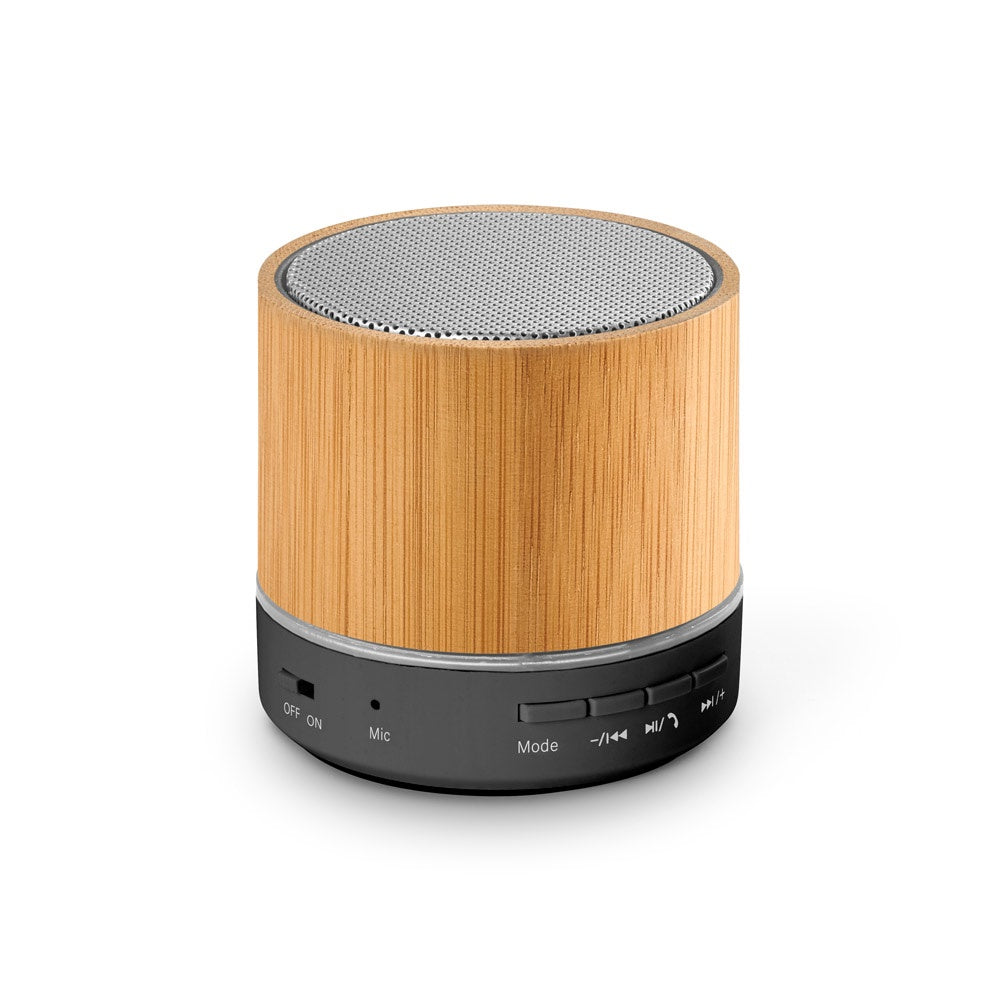 RE-GLASHOW promotional speaker in natural with custom logo branding