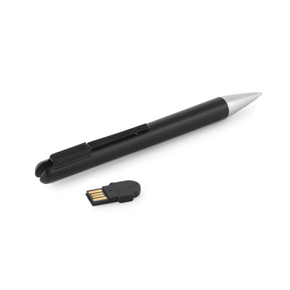 SAVERY promotional USB drive in black with custom logo branding