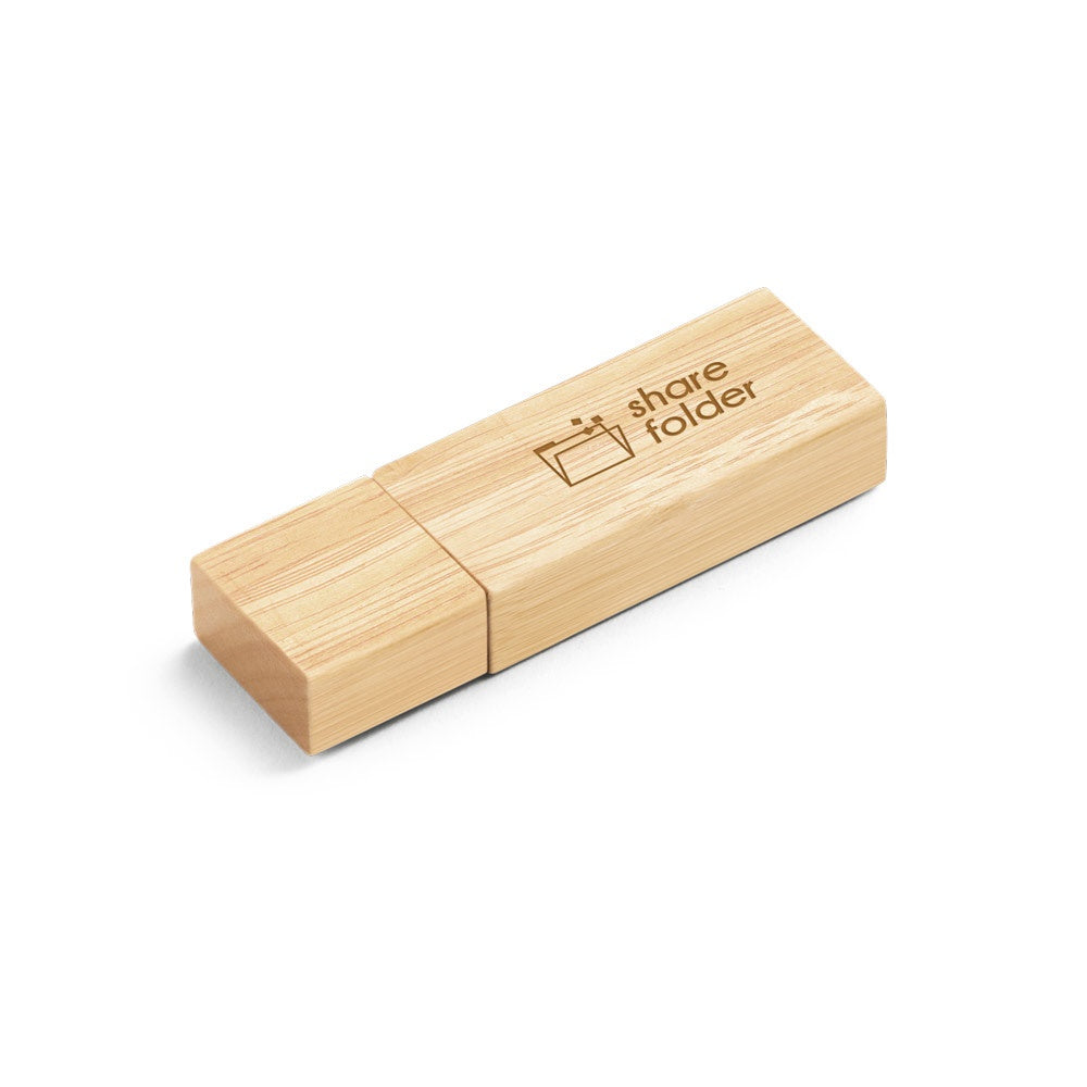 VENTER 16GB promotional USB drive in light natural with custom logo branding