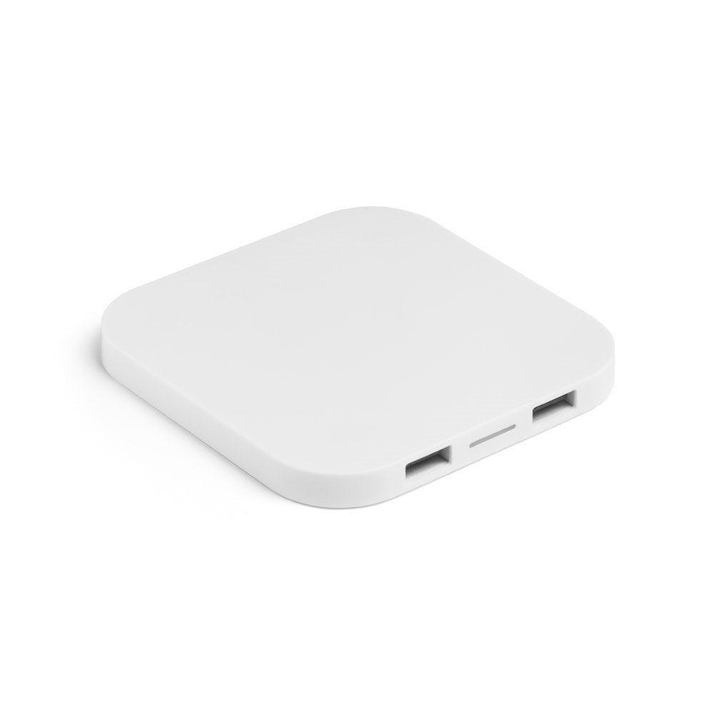 CAROLINE promotional power bank in white with custom logo branding