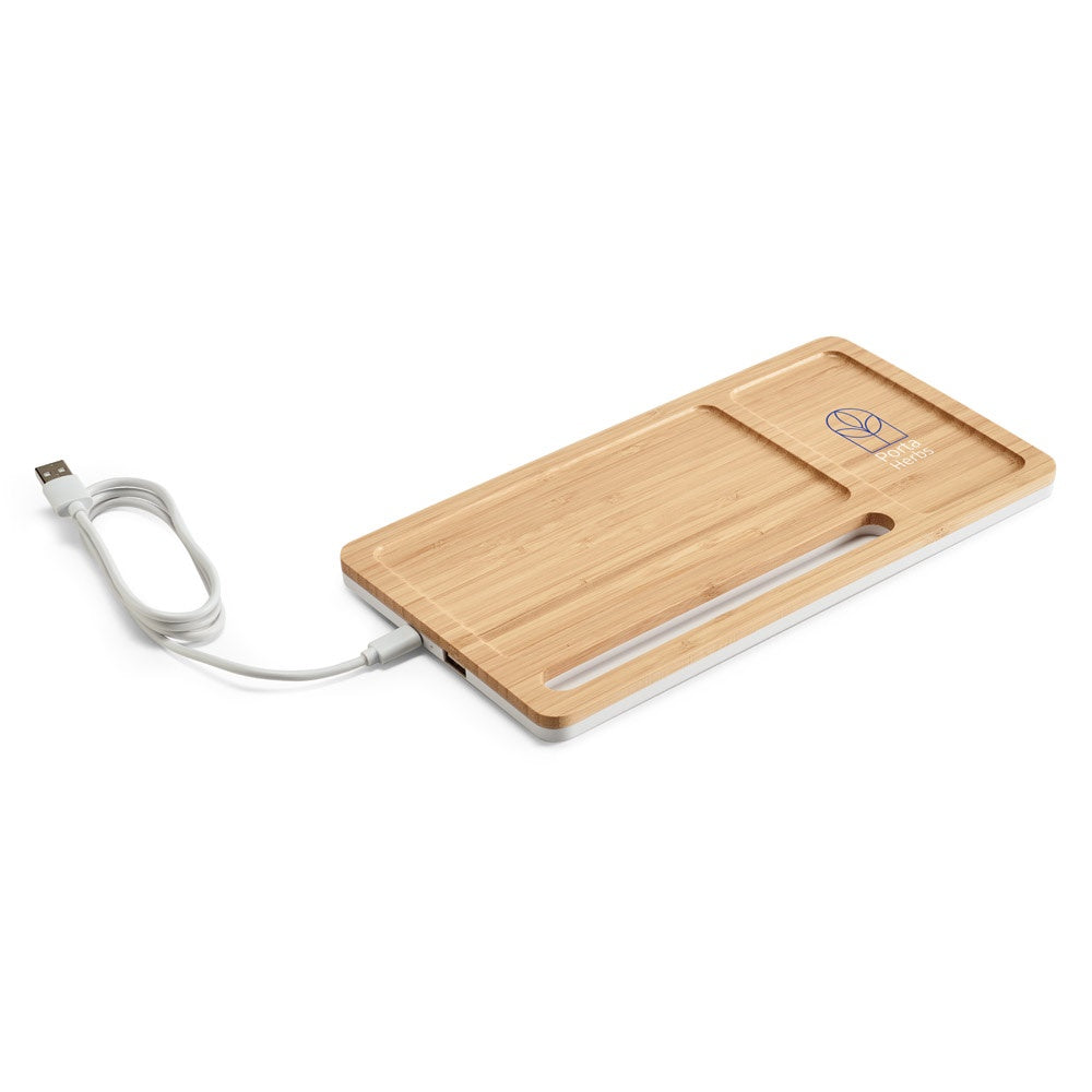 MOTT promotional power bank in natural with custom logo branding