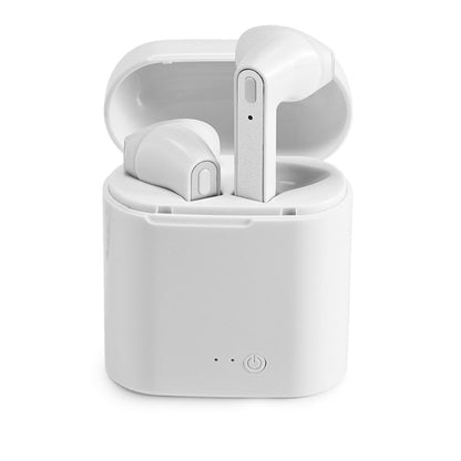 KANDEL promotional headphones in white with custom logo branding