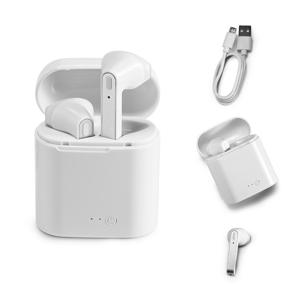 KANDEL promotional headphones (complete set view) with custom logo branding