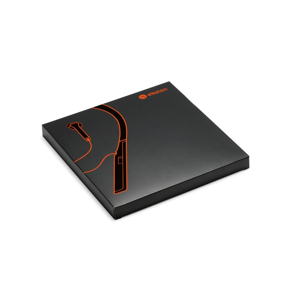 HEARKEEN promotional headphones in black (gift box packaging) with custom logo branding