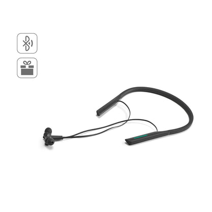 HEARKEEN promotional headphones (complete set view) with custom logo branding