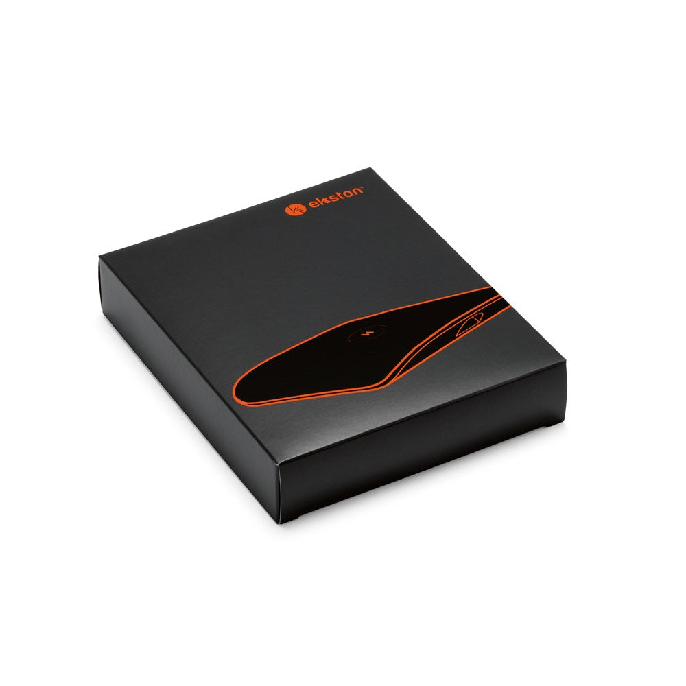HORDE promotional power bank in dark grey (gift box packaging) with custom logo branding