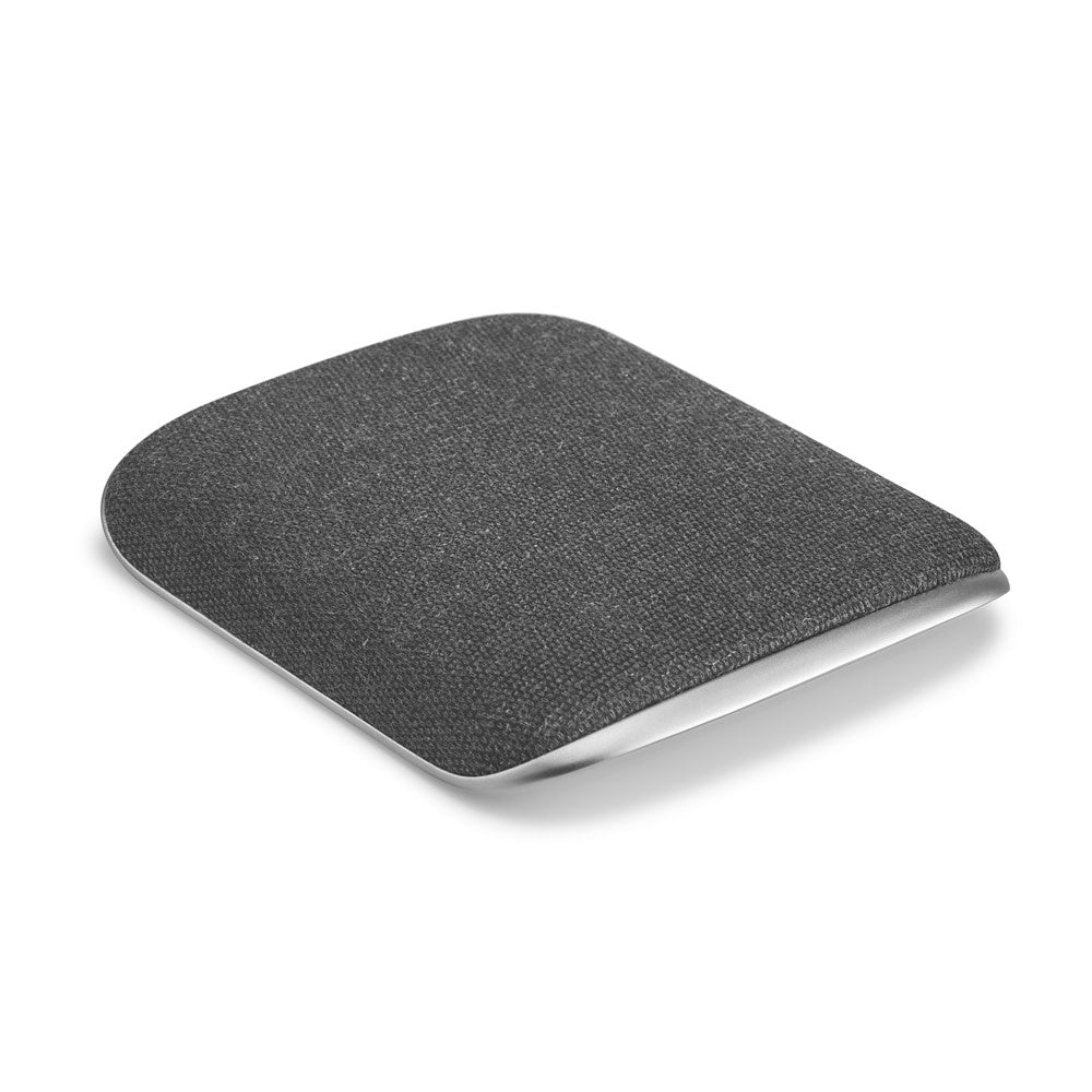 HORDE promotional power bank in dark grey (detail view) with custom logo branding