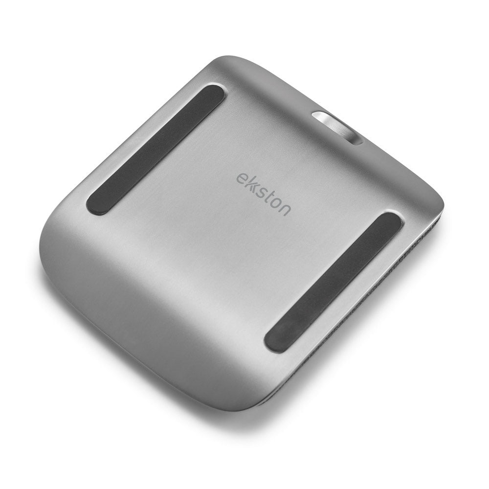 HORDE promotional power bank in dark grey (detail view) with custom logo branding