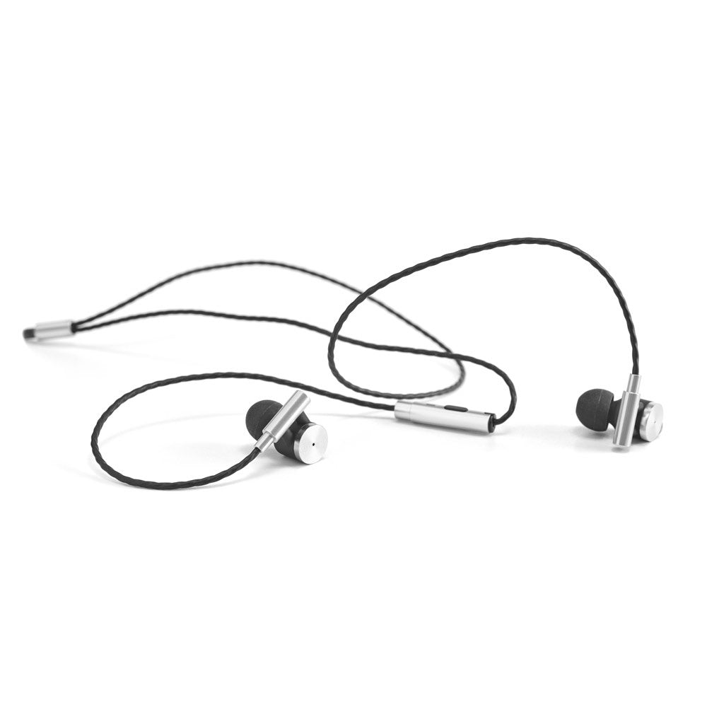 VIBRATION promotional headphones in silver with custom logo branding