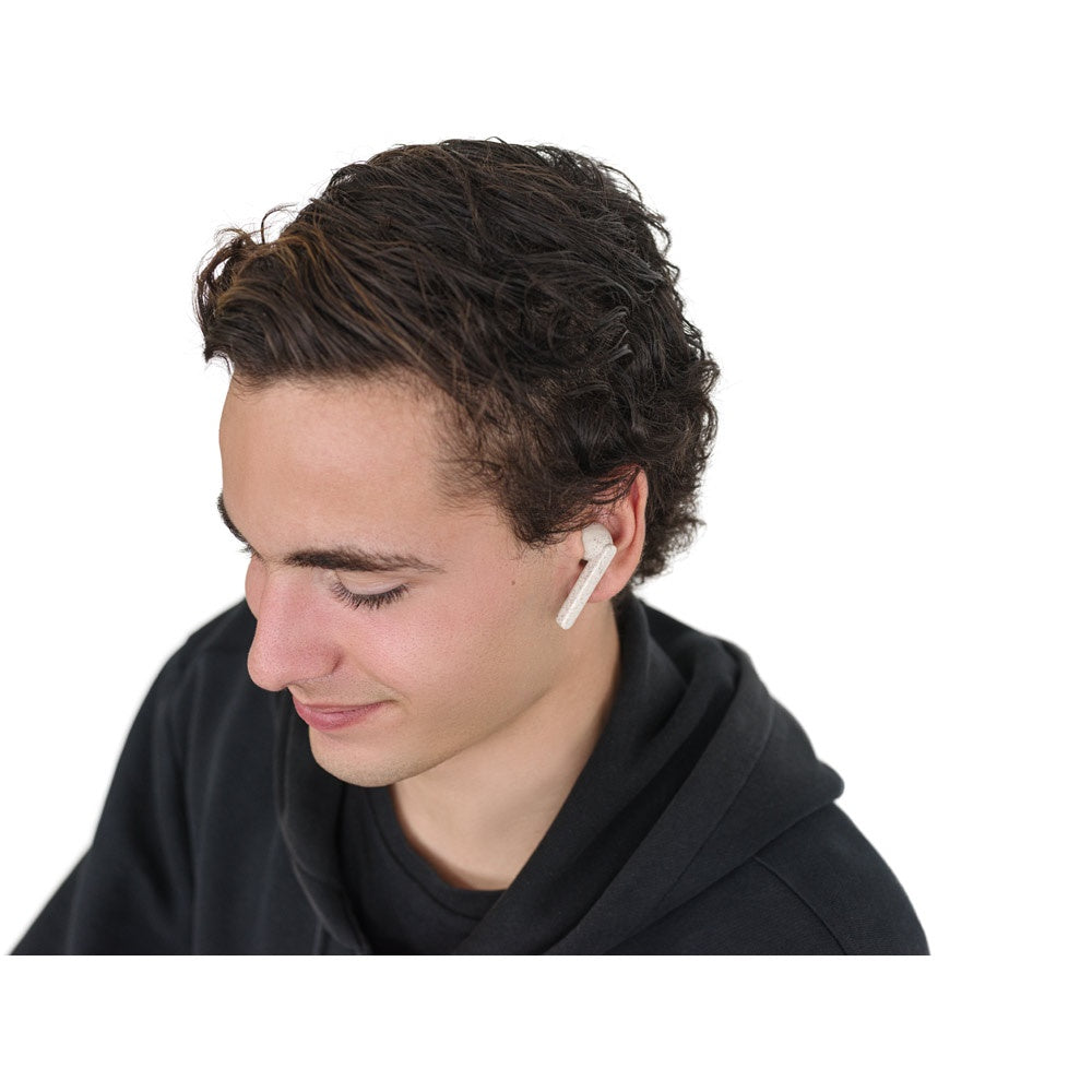 FOURIER promotional headphones with custom logo branding