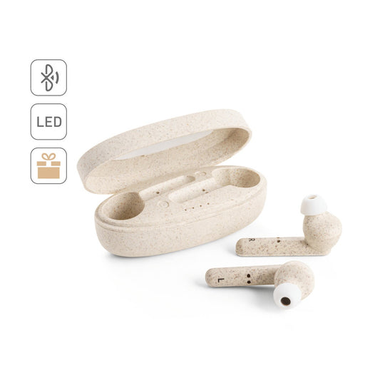 FOURIER promotional headphones (complete set view) with custom logo branding