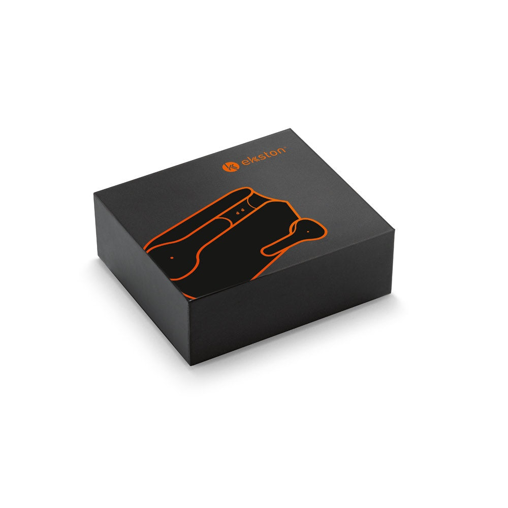 VIBE promotional headphones in black (gift box packaging) with custom logo branding