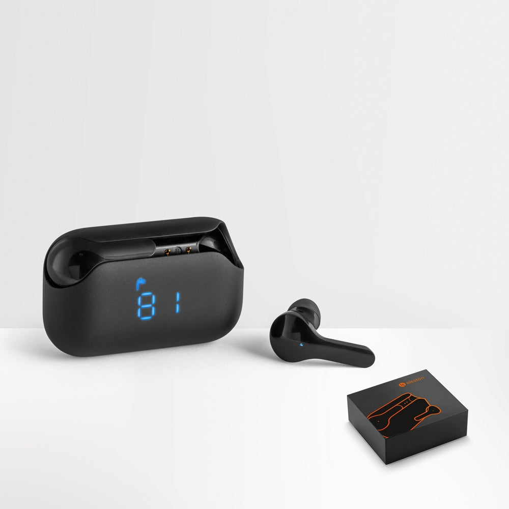 VIBE promotional headphones (complete set view) with custom logo branding