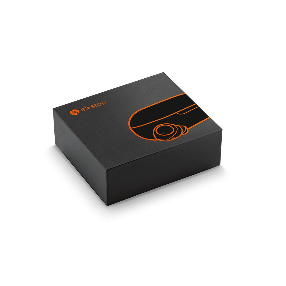 BASS promotional headphones in black (gift box packaging) with custom logo branding