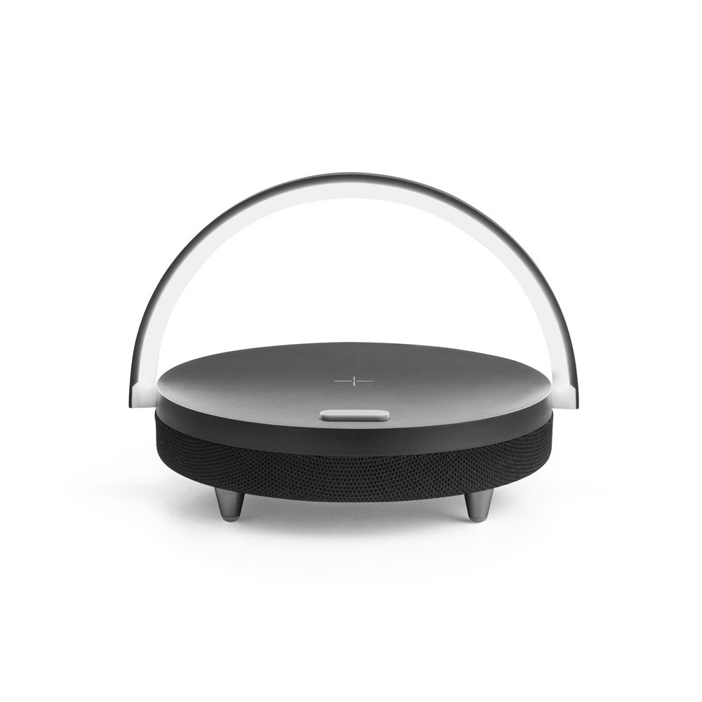 BLASTY promotional speaker in black (detail view) with custom logo branding