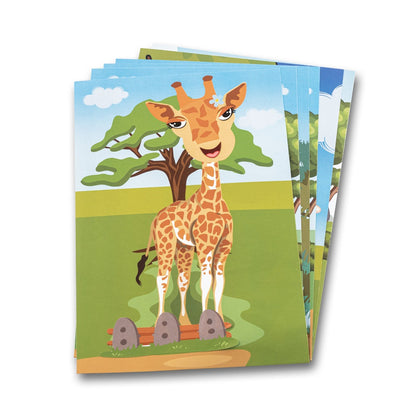 MADAGASCAR promotional game in white (detail view) with custom logo branding