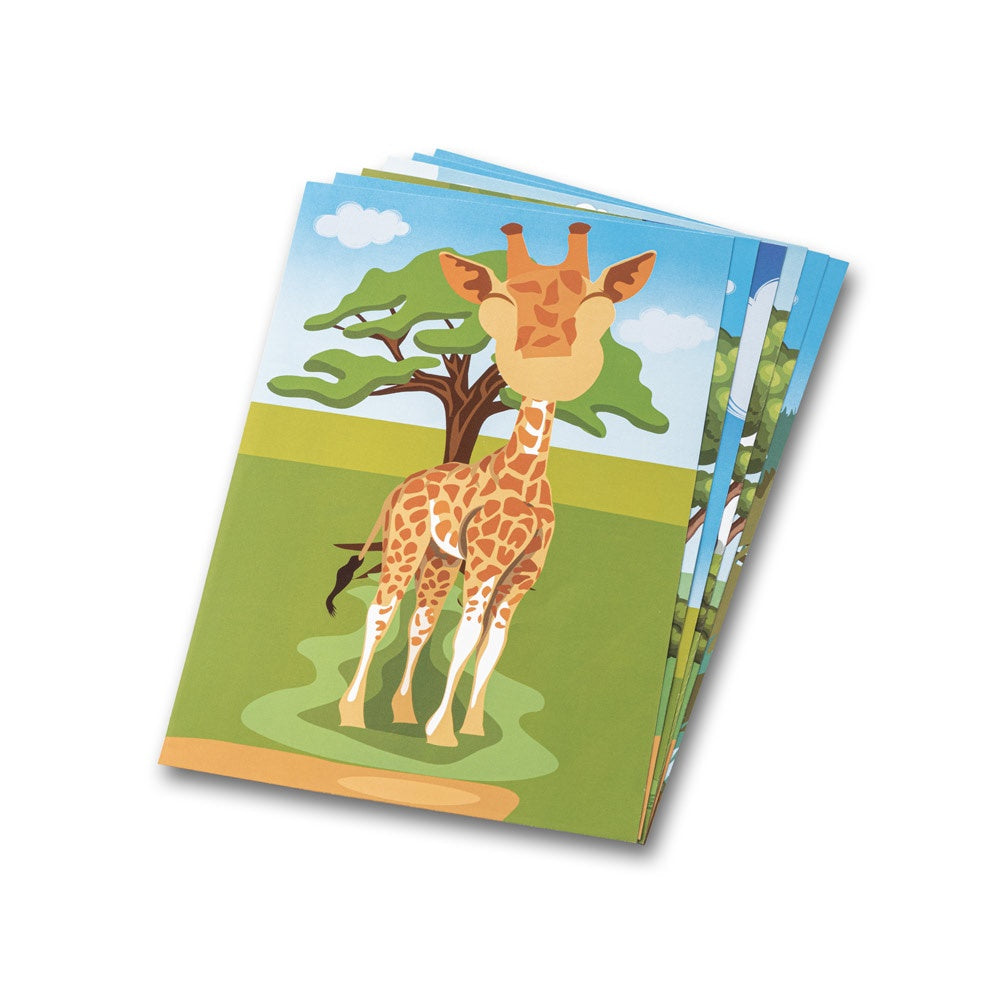 MADAGASCAR promotional game in white (detail view) with custom logo branding