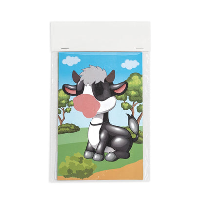 MADAGASCAR promotional game in white (detail view) with custom logo branding