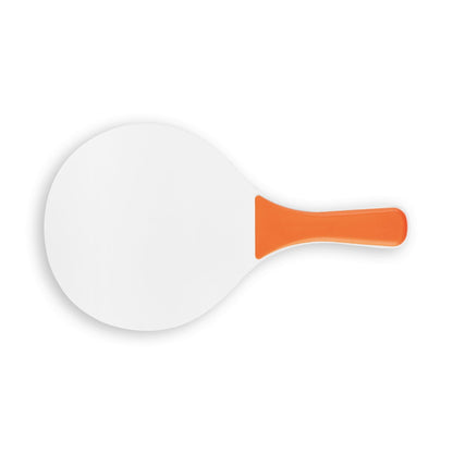 FILIPINAS promotional travel accessory in orange (detail view) with custom logo branding