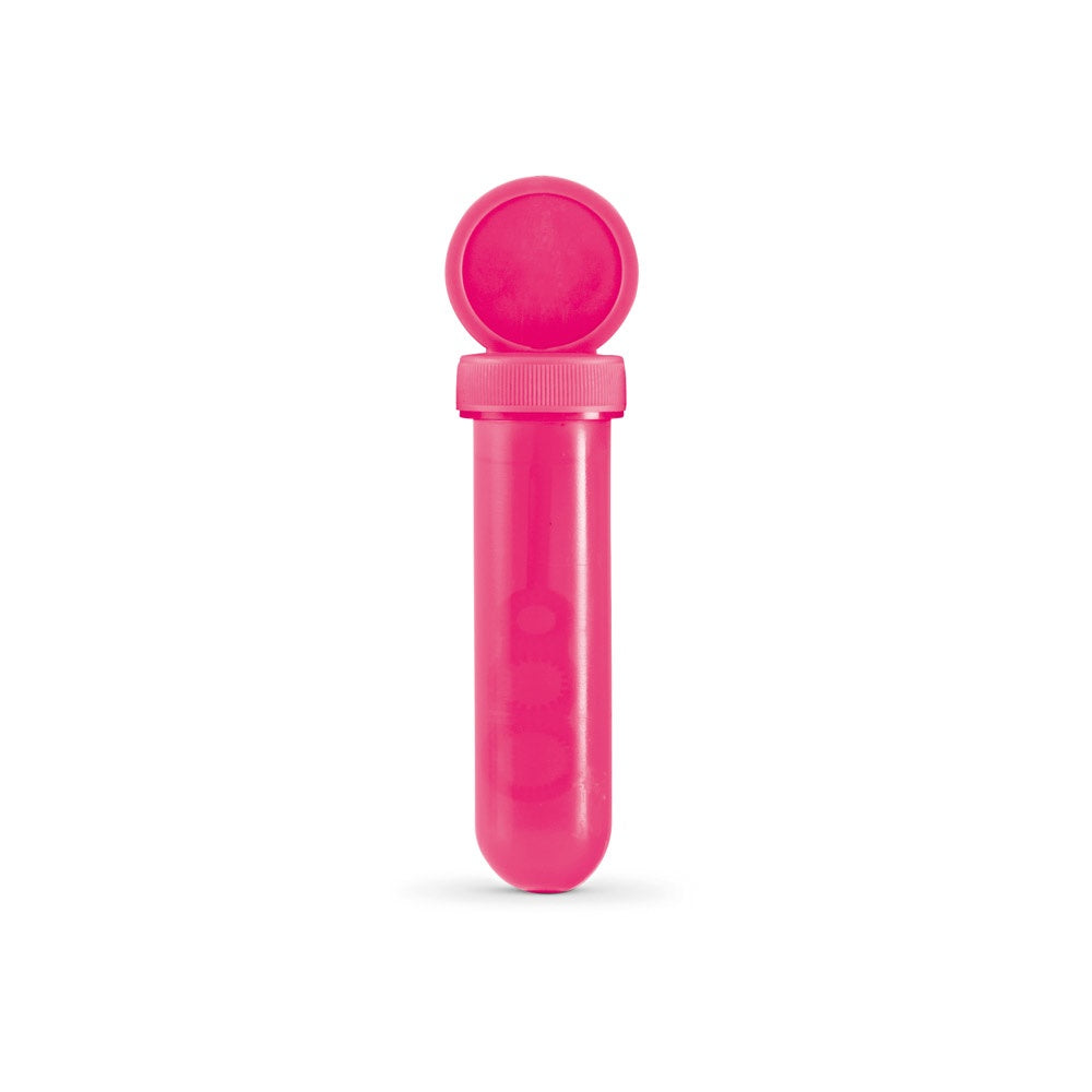 BUBBLY promotional game in pink (detail view) with custom logo branding
