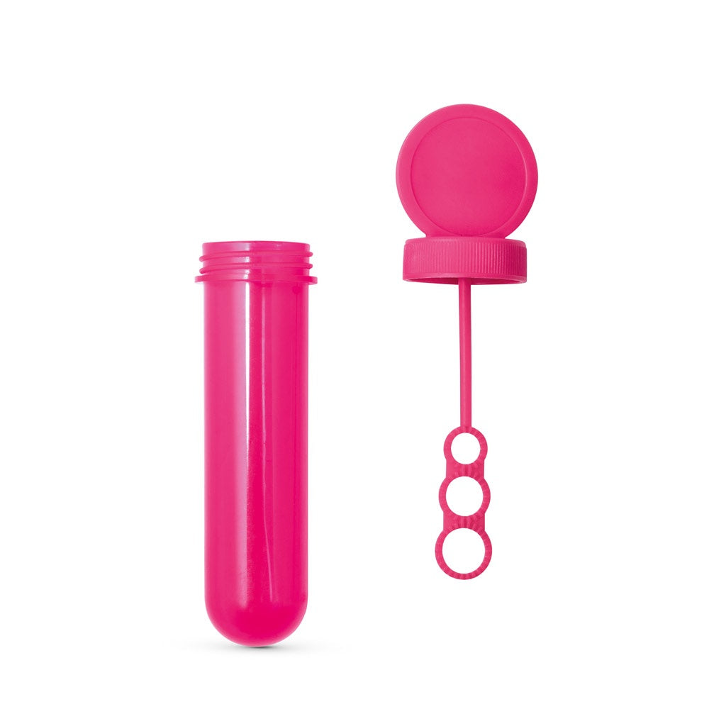 BUBBLY promotional game in pink (detail view) with custom logo branding