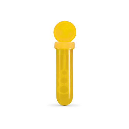 BUBBLY promotional game in yellow (detail view) with custom logo branding