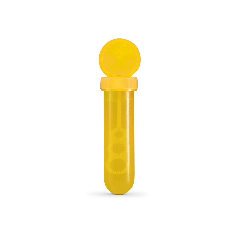 BUBBLY promotional game in yellow with custom logo branding