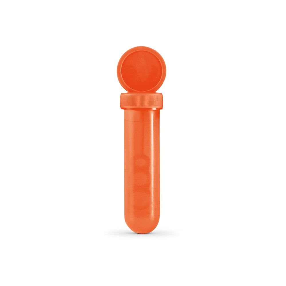 BUBBLY promotional game in orange with custom logo branding