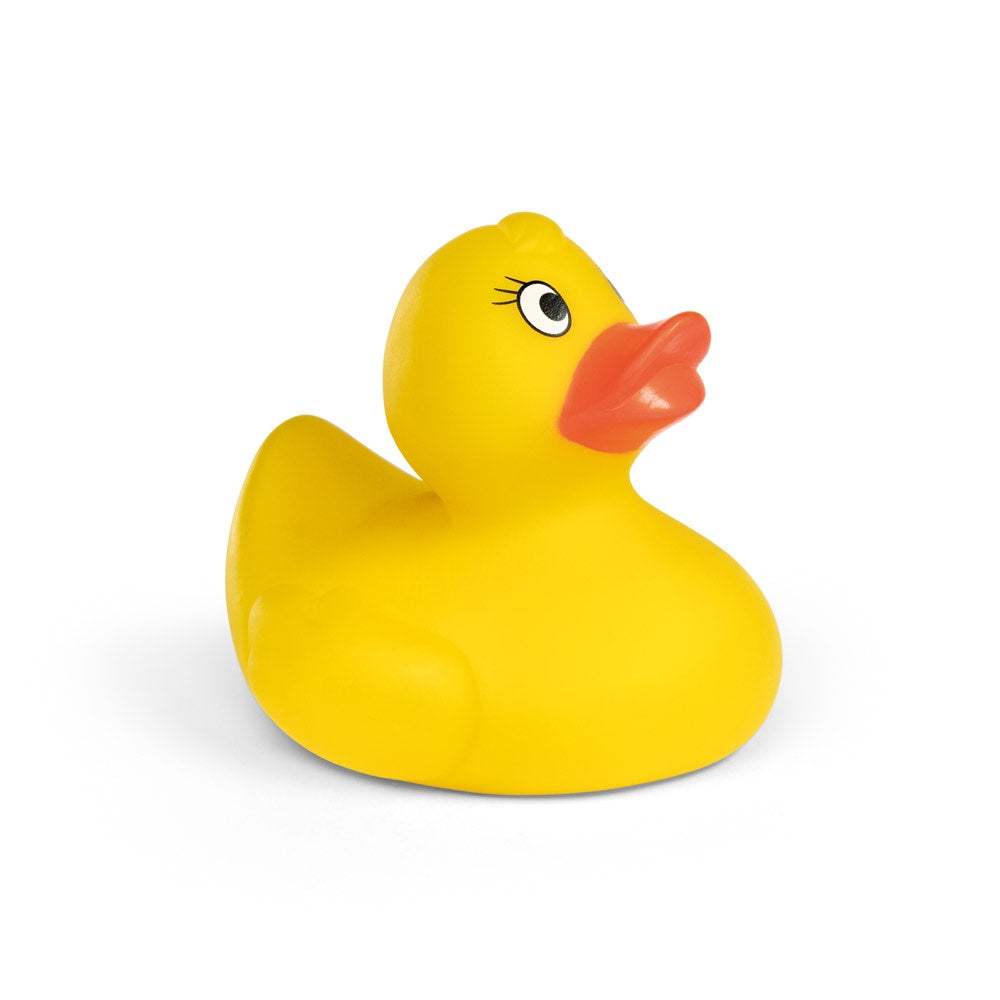DUCK promotional game in yellow with custom logo branding