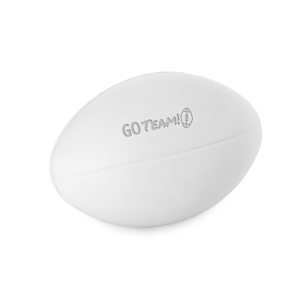 RUGBY promotional wellness gift in white with custom logo branding