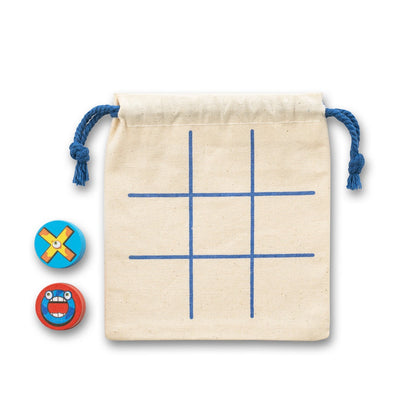 CROSSES promotional game in light natural (detail view) with custom logo branding