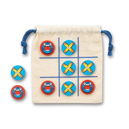 CROSSES promotional game in light natural (detail view) with custom logo branding