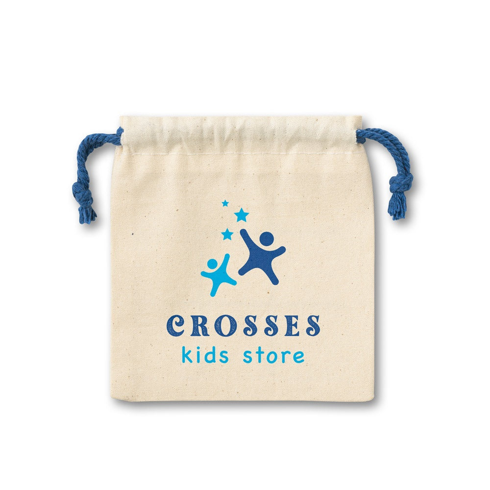 CROSSES promotional game in light natural with custom logo branding