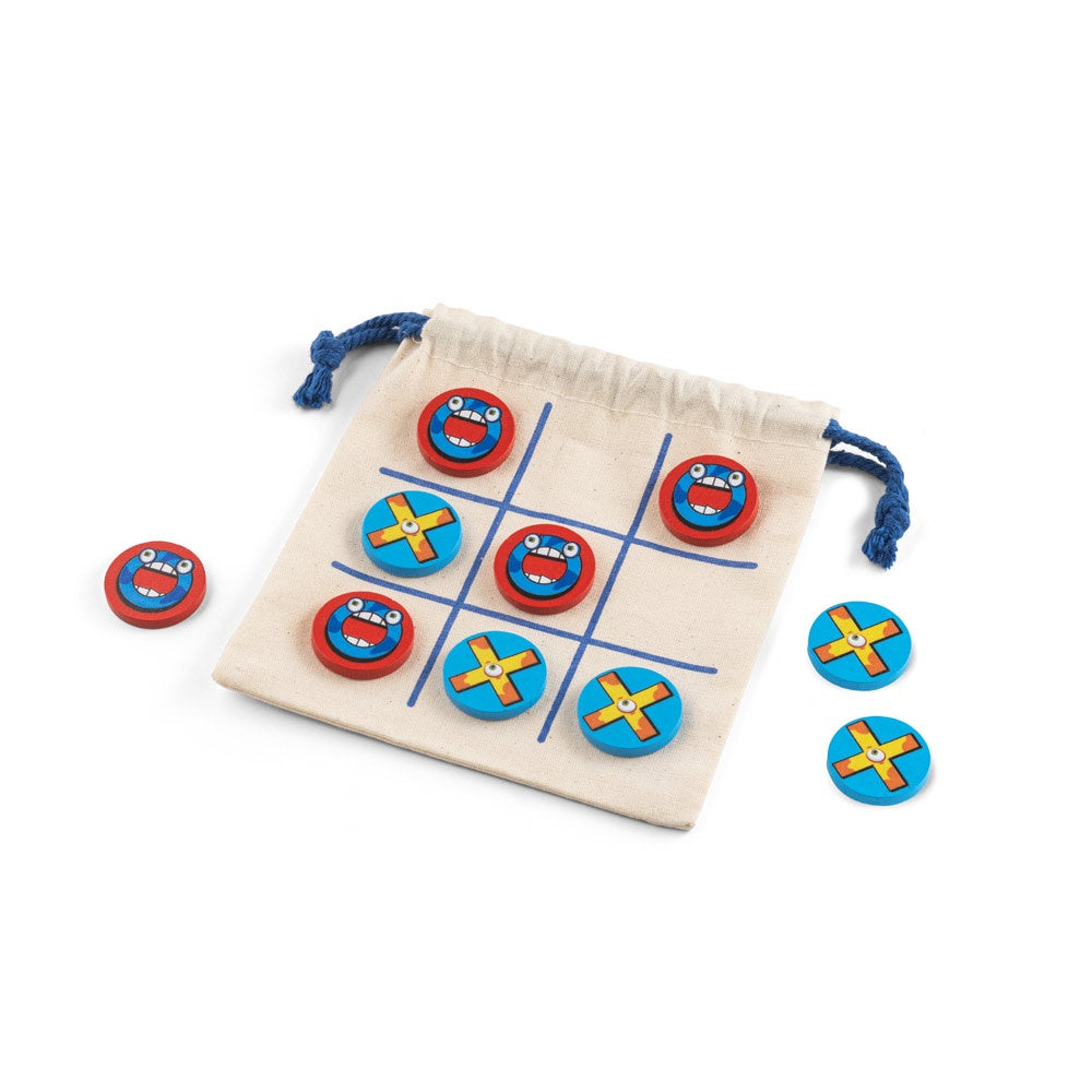 CROSSES promotional game in light natural with custom logo branding