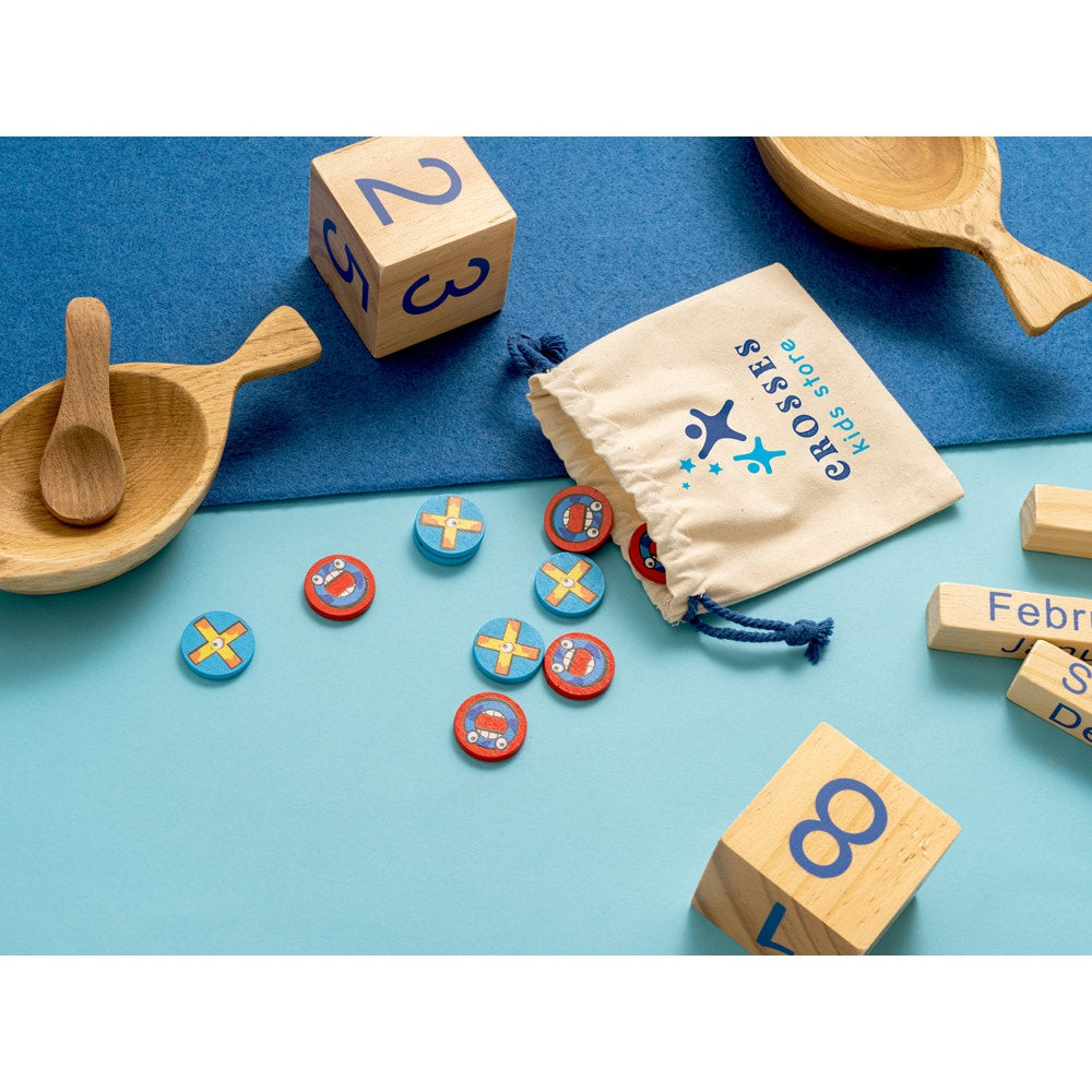 CROSSES promotional game with custom logo branding
