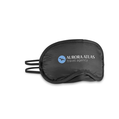 DOZY promotional travel accessory (complete set view) with custom logo branding