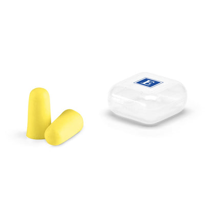 TROYE promotional travel accessory in yellow with custom logo branding