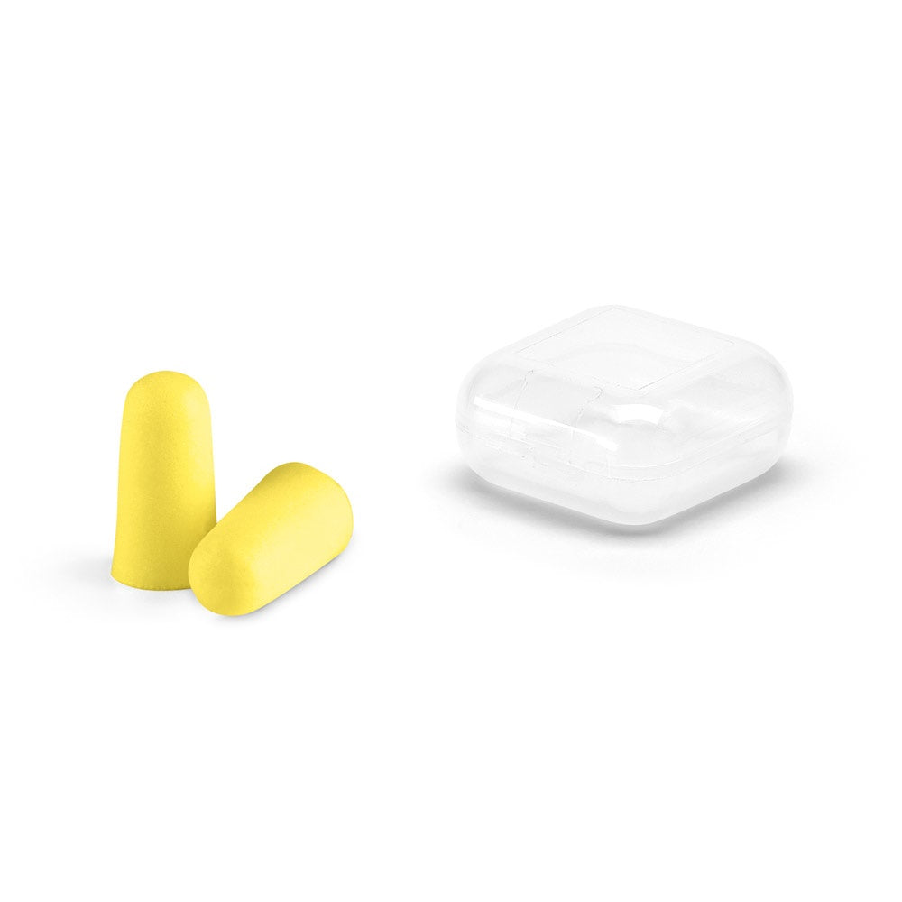 TROYE promotional travel accessory in yellow with custom logo branding