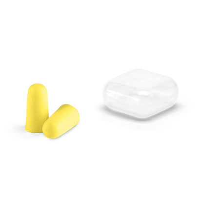 TROYE promotional travel accessory in yellow with custom logo branding
