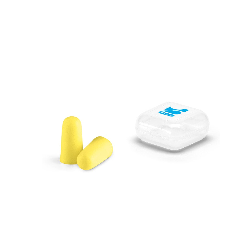 TROYE promotional travel accessory (complete set view) with custom logo branding