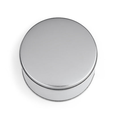 COBB promotional travel accessory in satin silver (detail view) with custom logo branding
