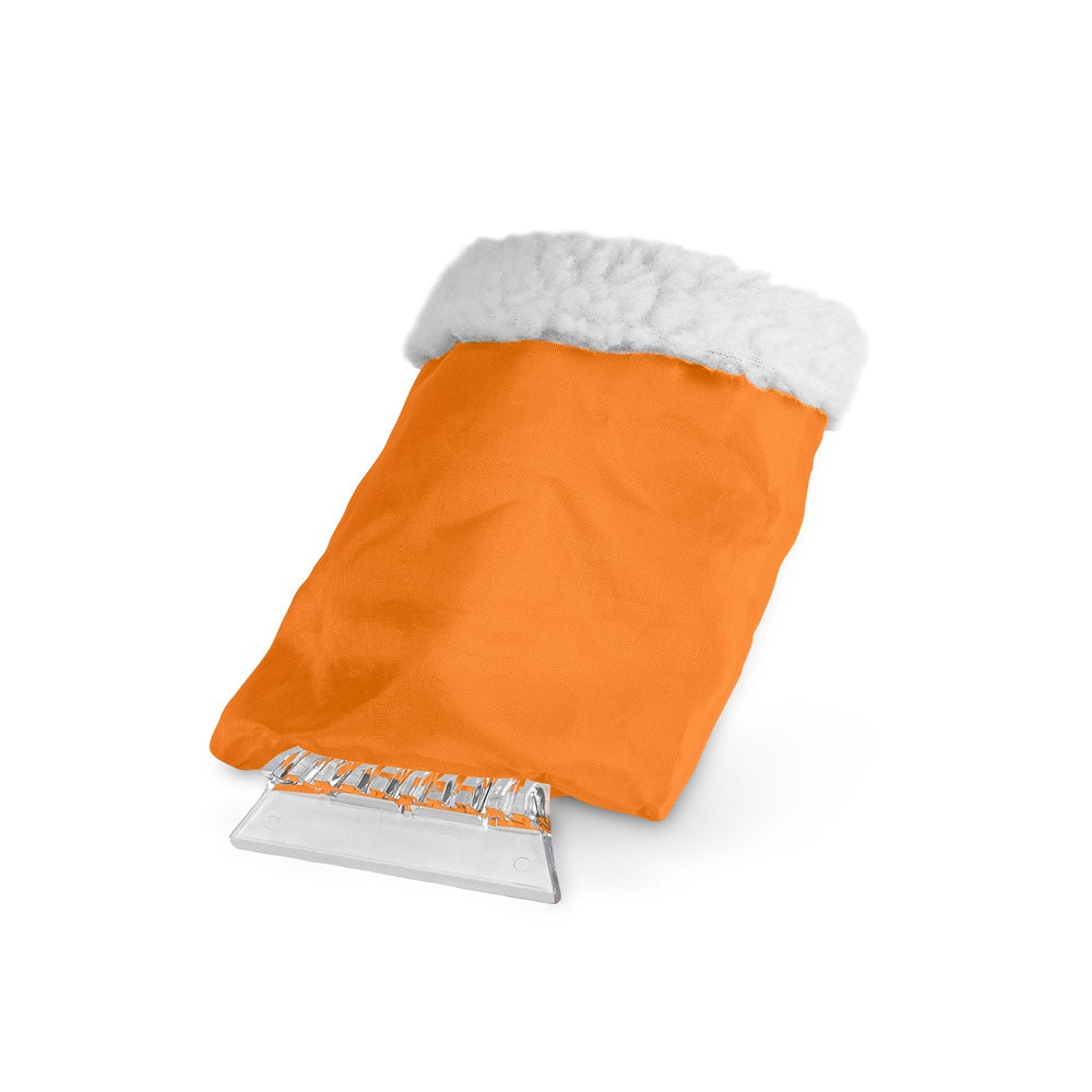 SOLDEU promotional travel accessory in orange with custom logo branding