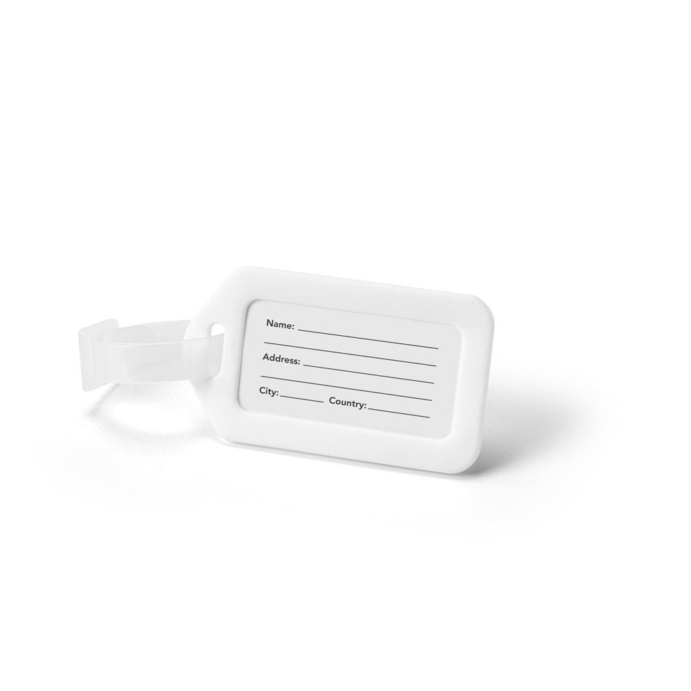 FINDO promotional travel accessory in white with custom logo branding