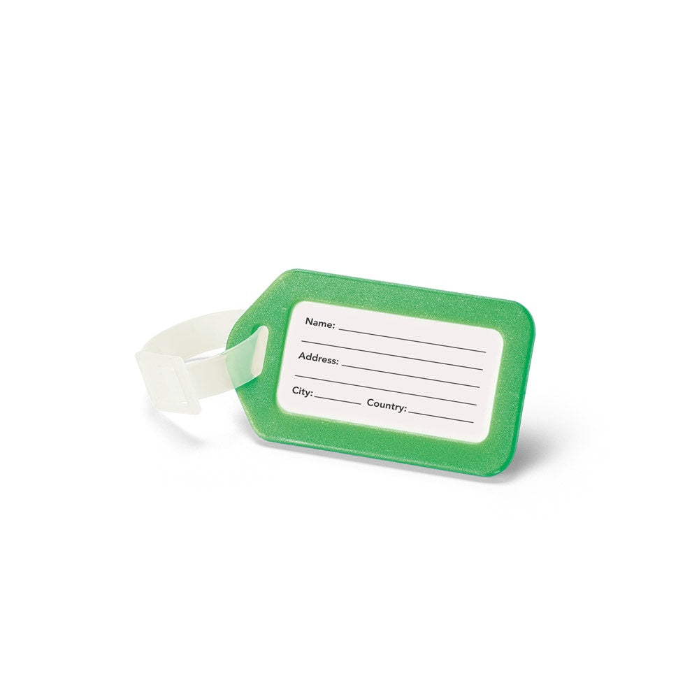 FINDO promotional travel accessory in green with custom logo branding