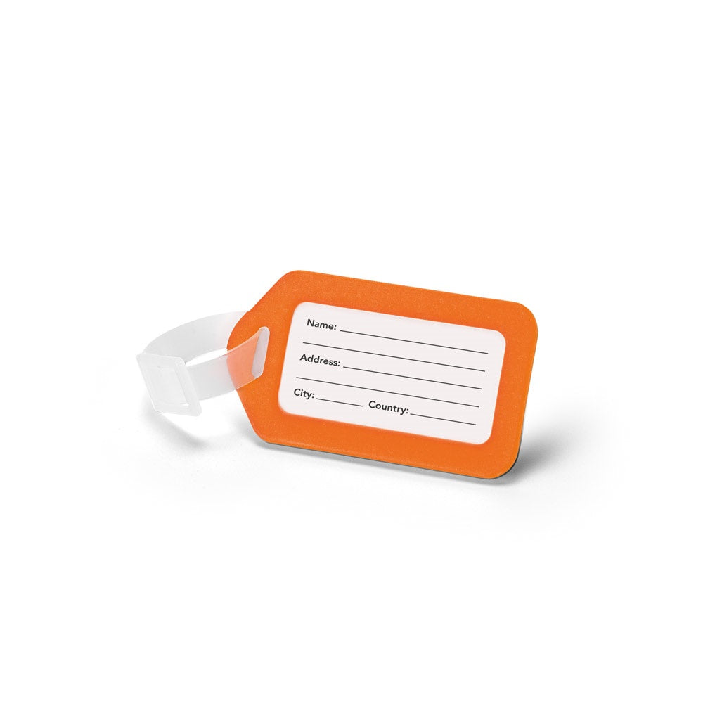 FINDO promotional travel accessory in orange with custom logo branding